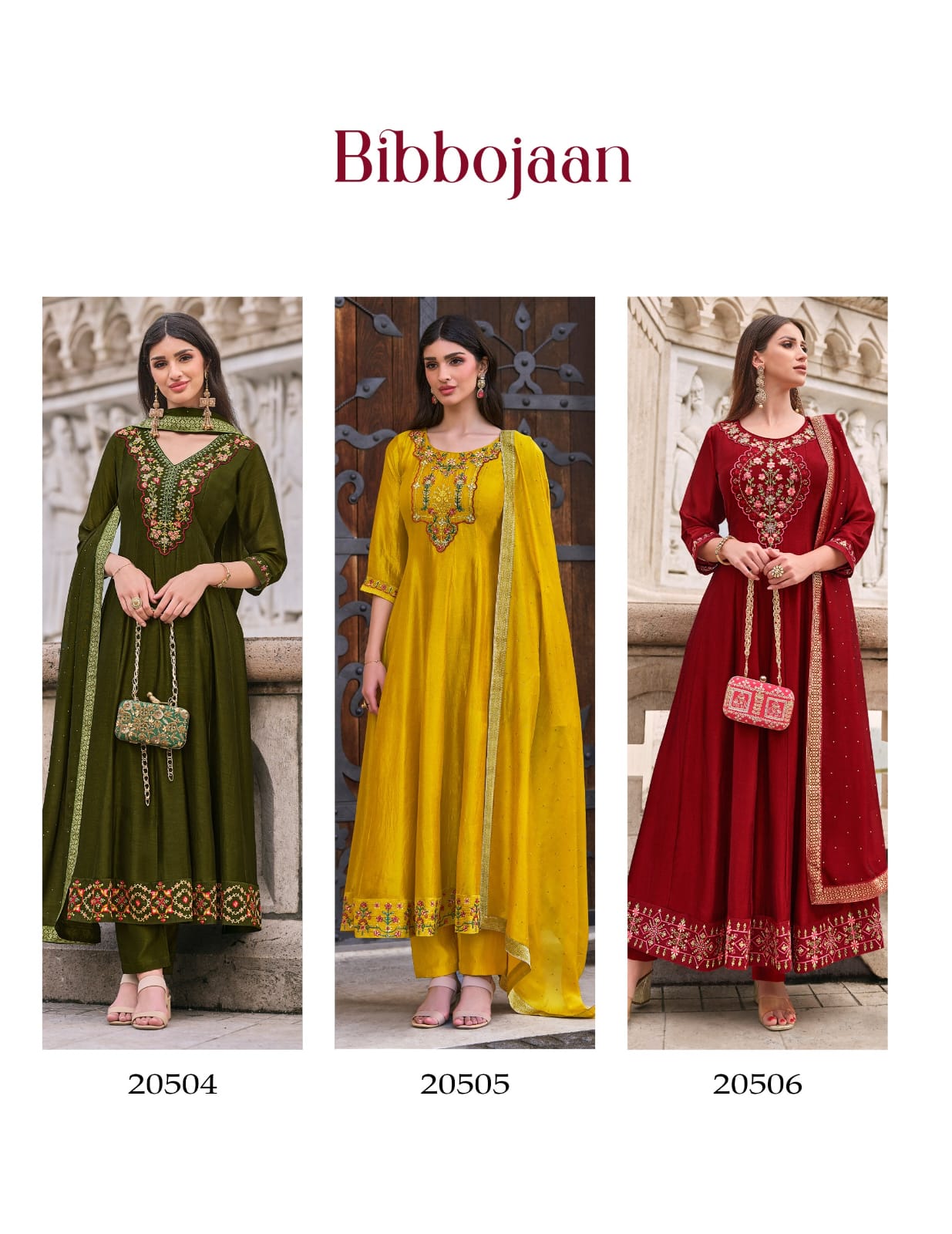 Bibbojaan Anarkali Style Dress - H2/GR/2/240509