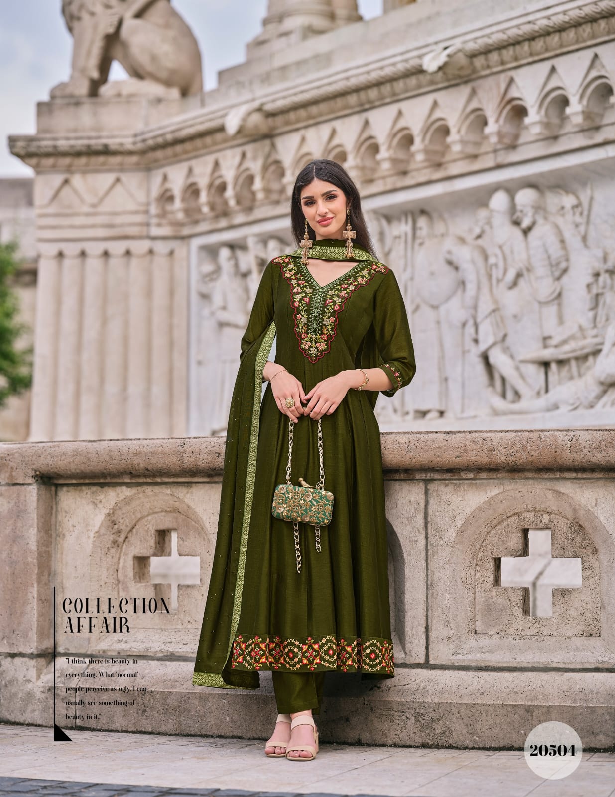 Bibbojaan Anarkali Style Dress - H2/GR/2/240509