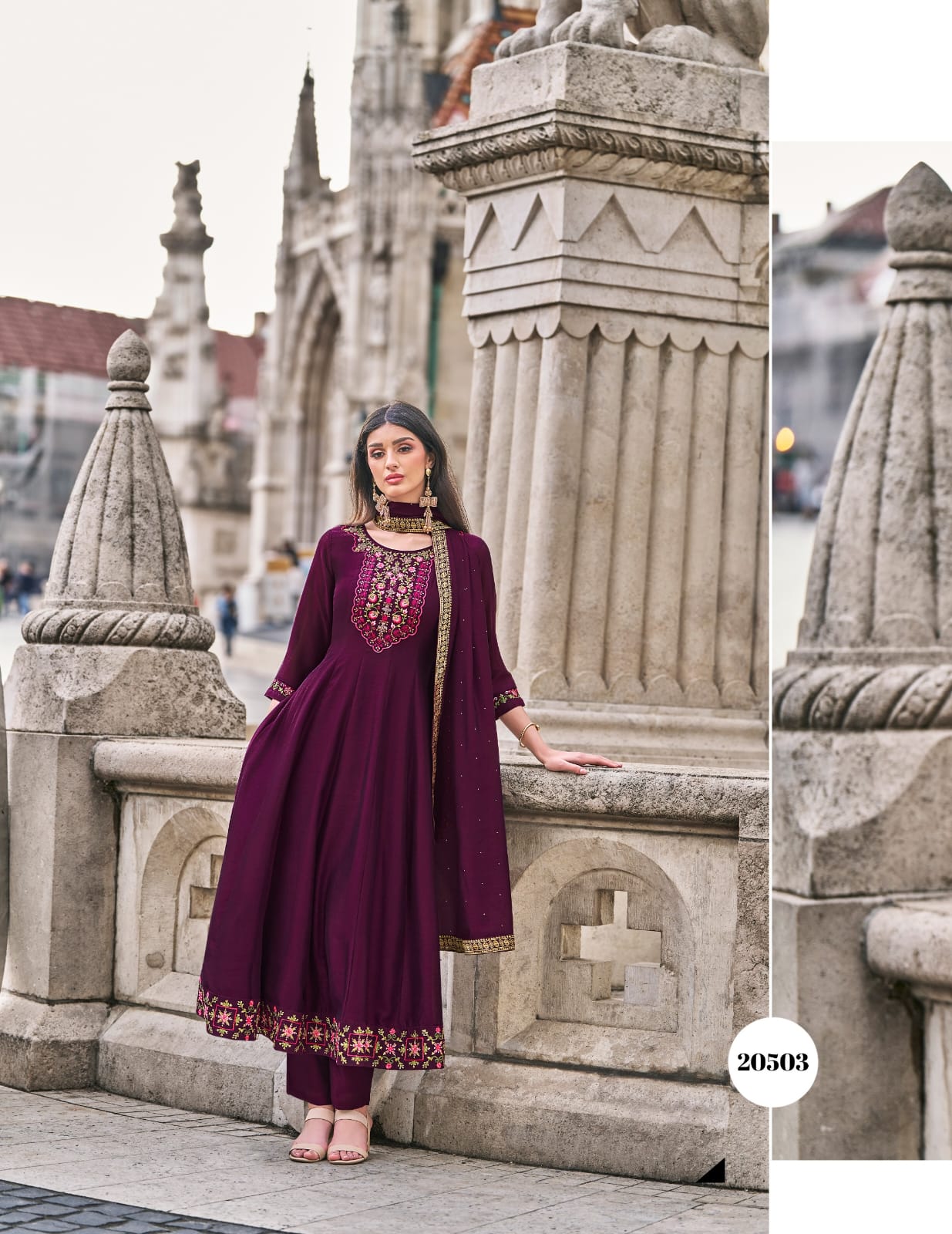 Bibbojaan Anarkali Style Dress - H2/GR/2/240509