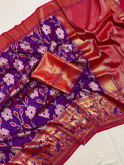 Soft Silk Saree with Patola weaving S1/SR/3/241603