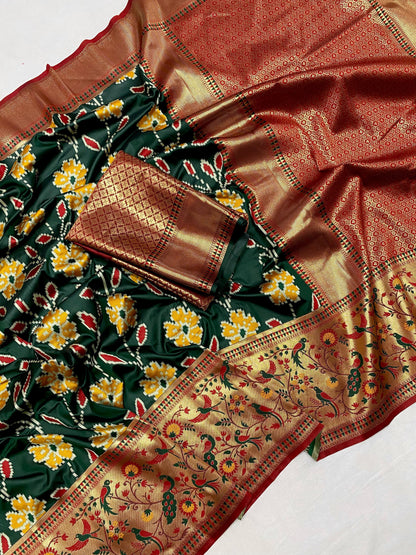 Soft Silk Saree with Patola weaving S1/SR/3/241603