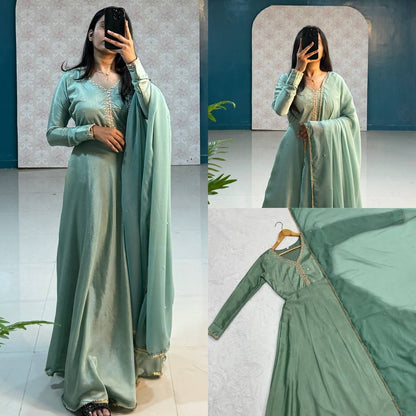 Heavy Chinnon Silk Gown S1/GN/2/242303