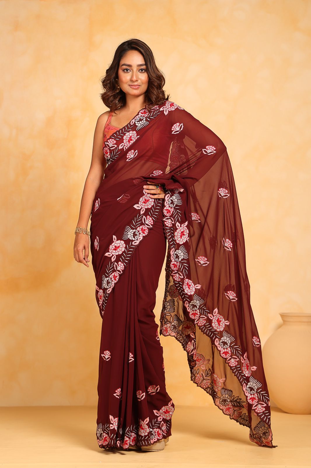 Georgette silk Saree S1/SR/1/240605