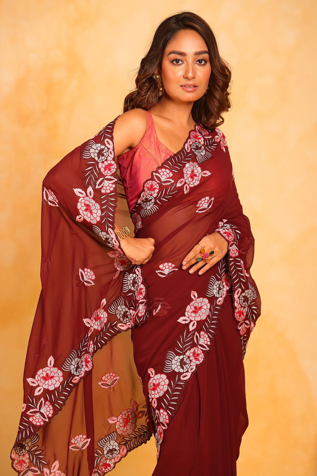 Georgette silk Saree S1/SR/1/240605