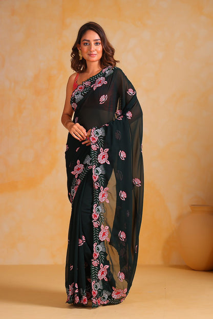 Georgette silk Saree S1/SR/1/240605