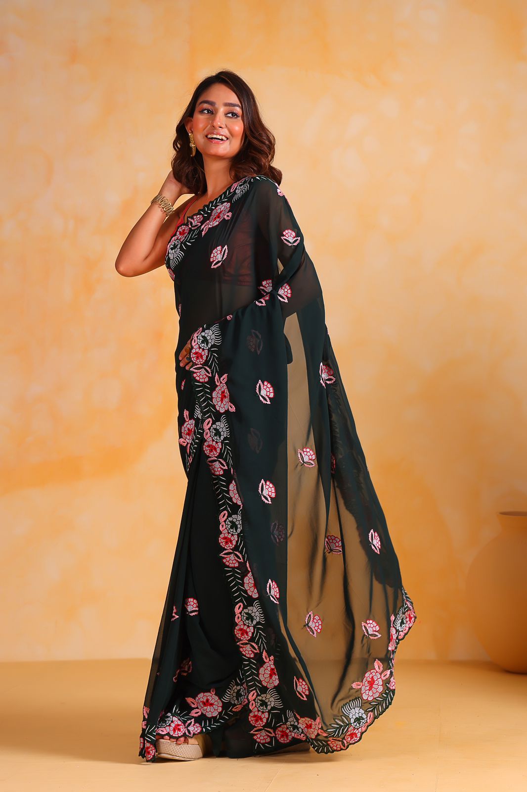 Georgette silk Saree S1/SR/1/240605