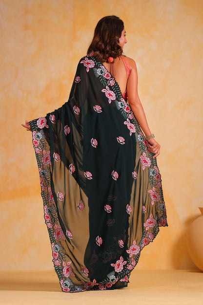 Georgette silk Saree S1/SR/1/240605