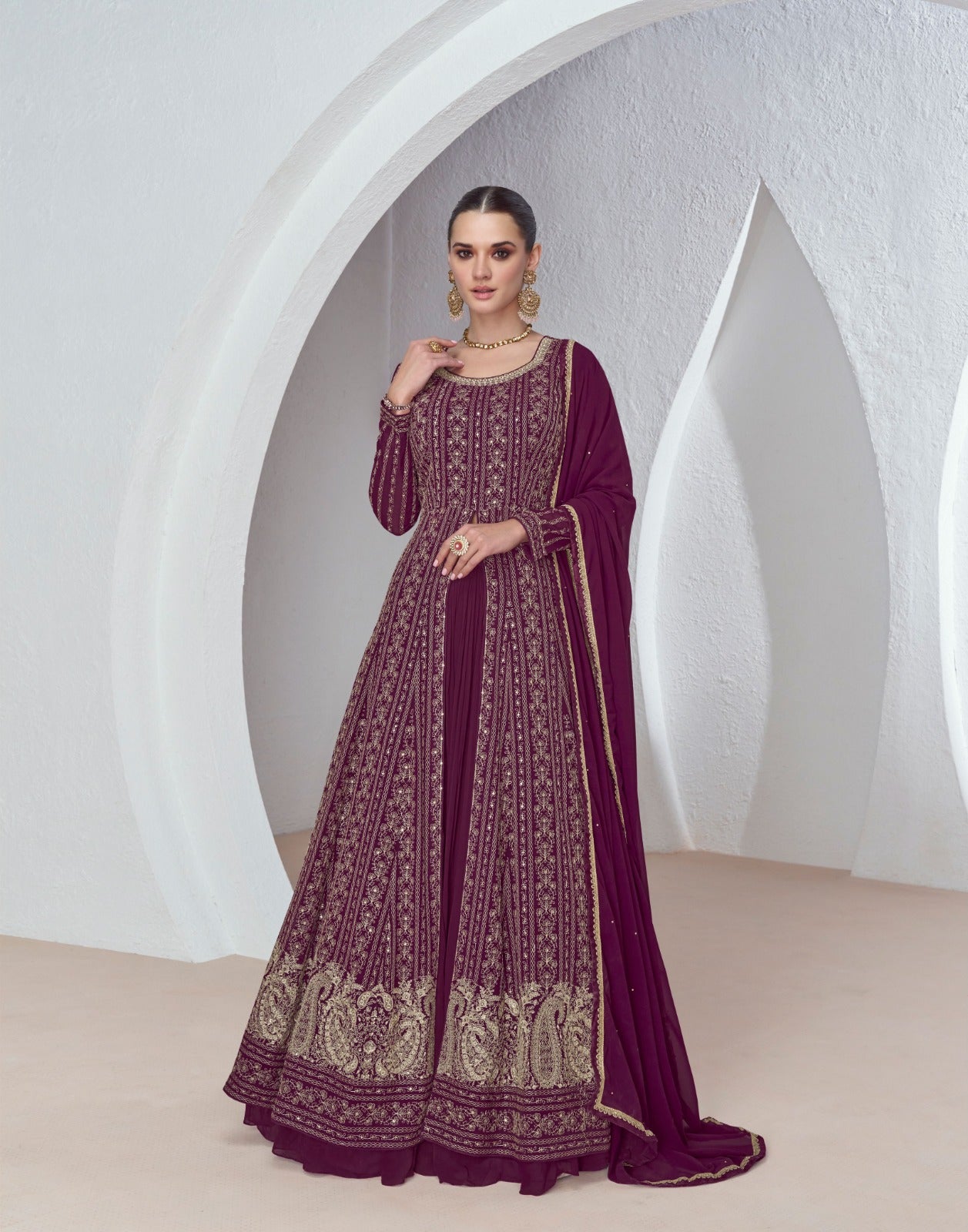 Designer Georgette Silk Suit H2/GR/7/240106