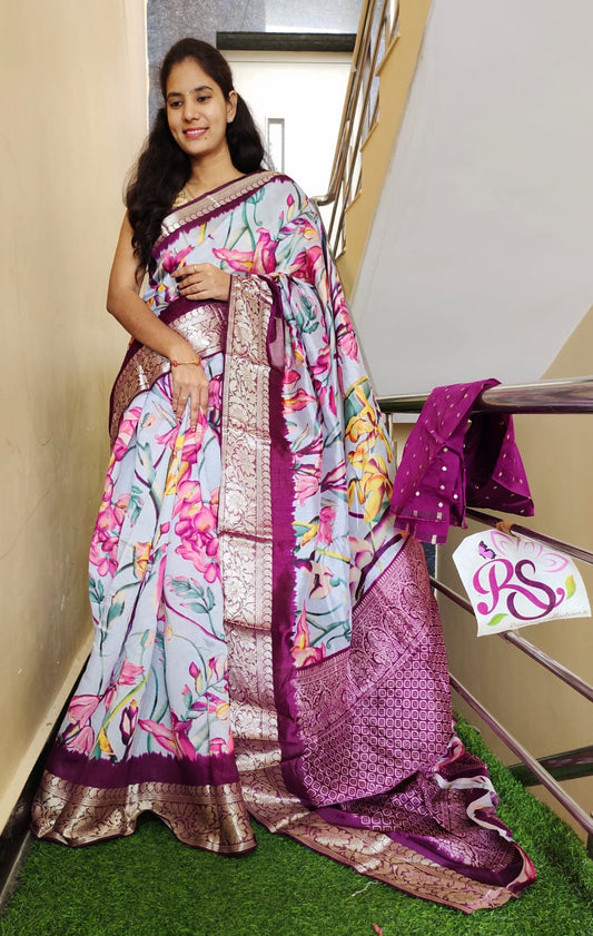 Viscose Dola Silk Saree S1/SR/8/240506