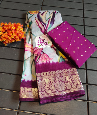 Viscose Dola Silk Saree S1/SR/8/240506