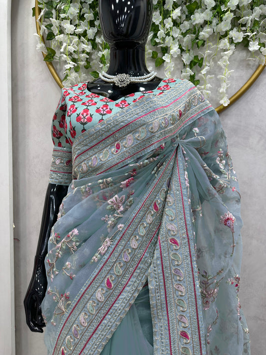 Organza Silk Saree S1/SR/8/240606