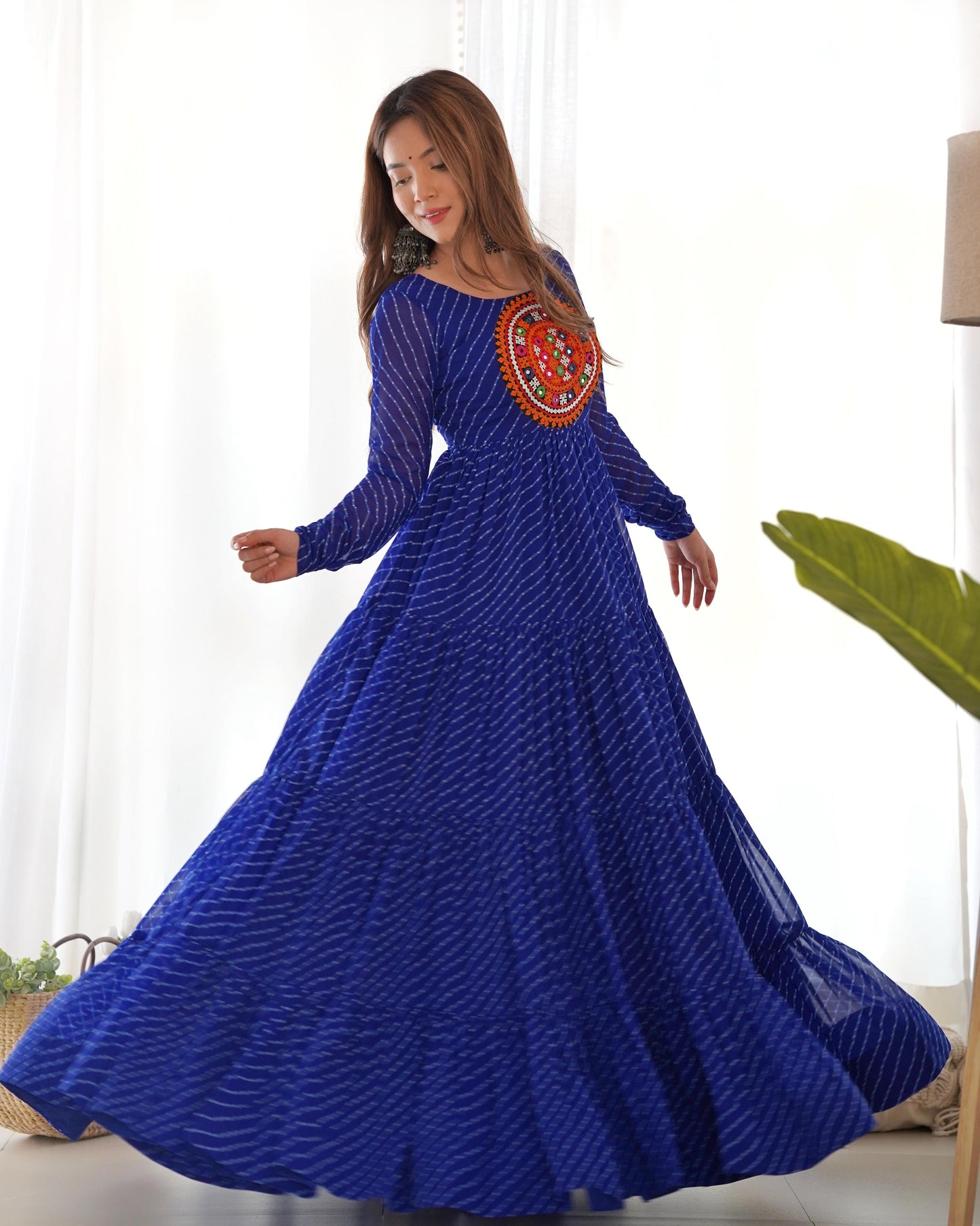 LAHERIYA PRINT ANARKALI GOWN S1/GN/2/240308