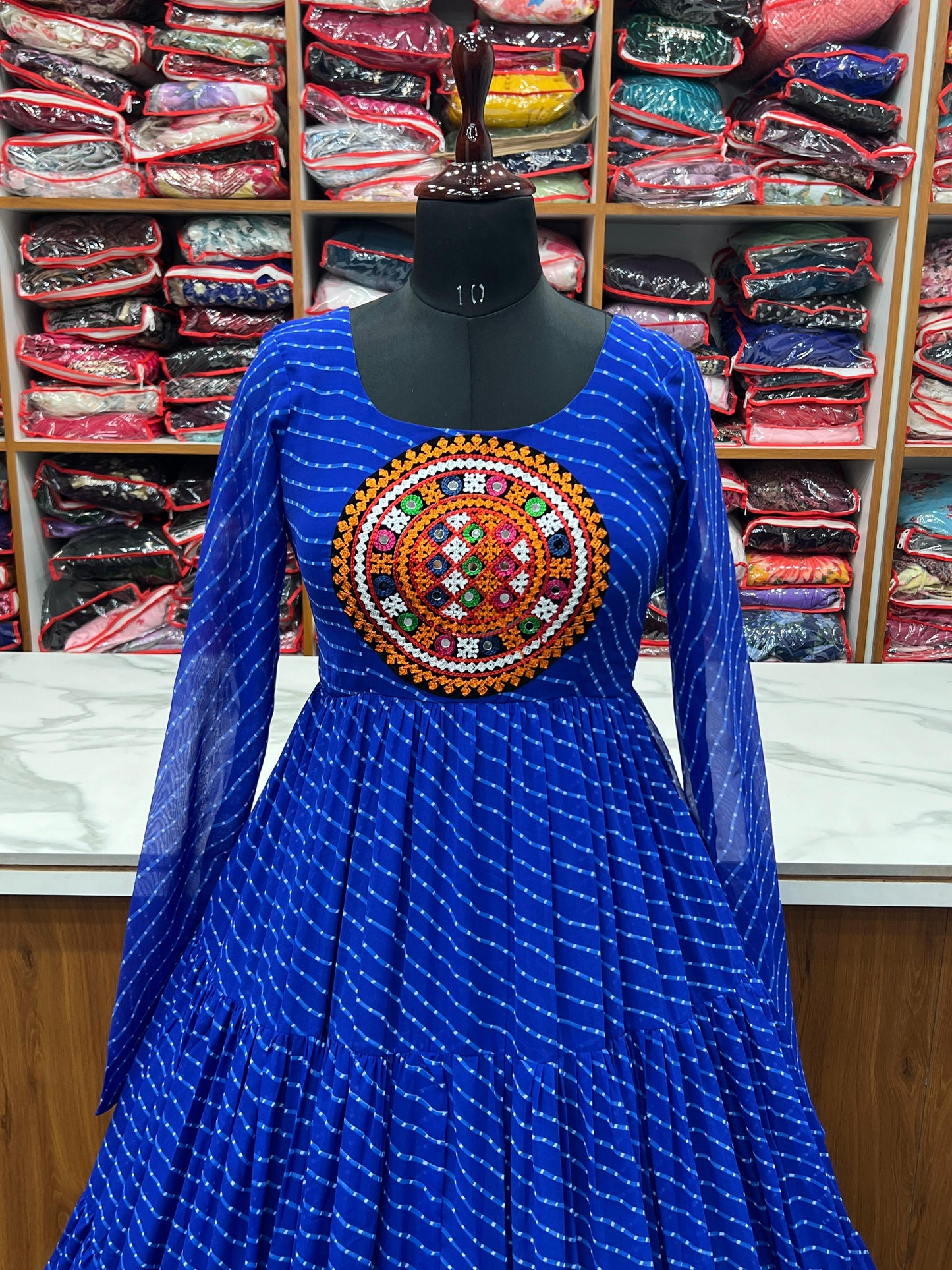 LAHERIYA PRINT ANARKALI GOWN S1/GN/2/240308