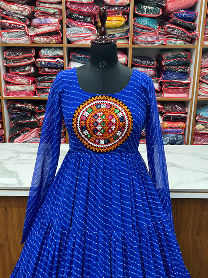 LAHERIYA PRINT ANARKALI GOWN S1/GN/2/240308