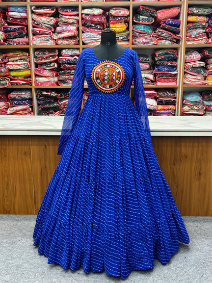 LAHERIYA PRINT ANARKALI GOWN S1/GN/2/240308