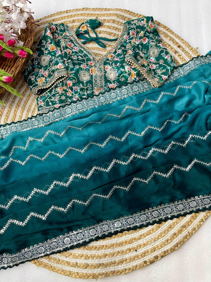 Gurleen Pure Soft Rangoli Silk Saree  S1/SR/6/241109