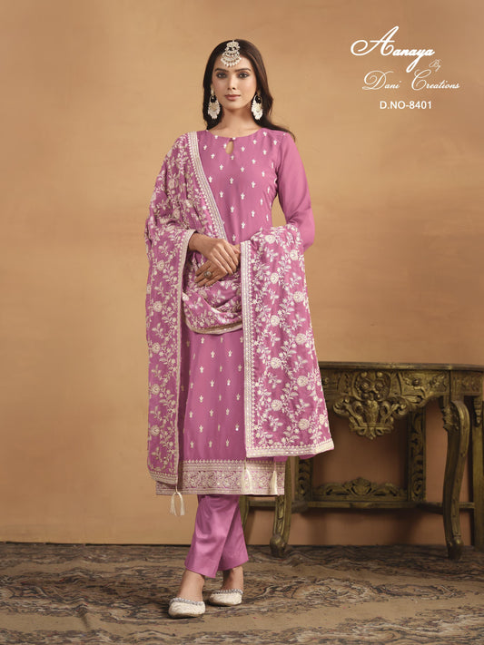 Georgette Embroidery Suit H2/GR/8/242903 - D2i World