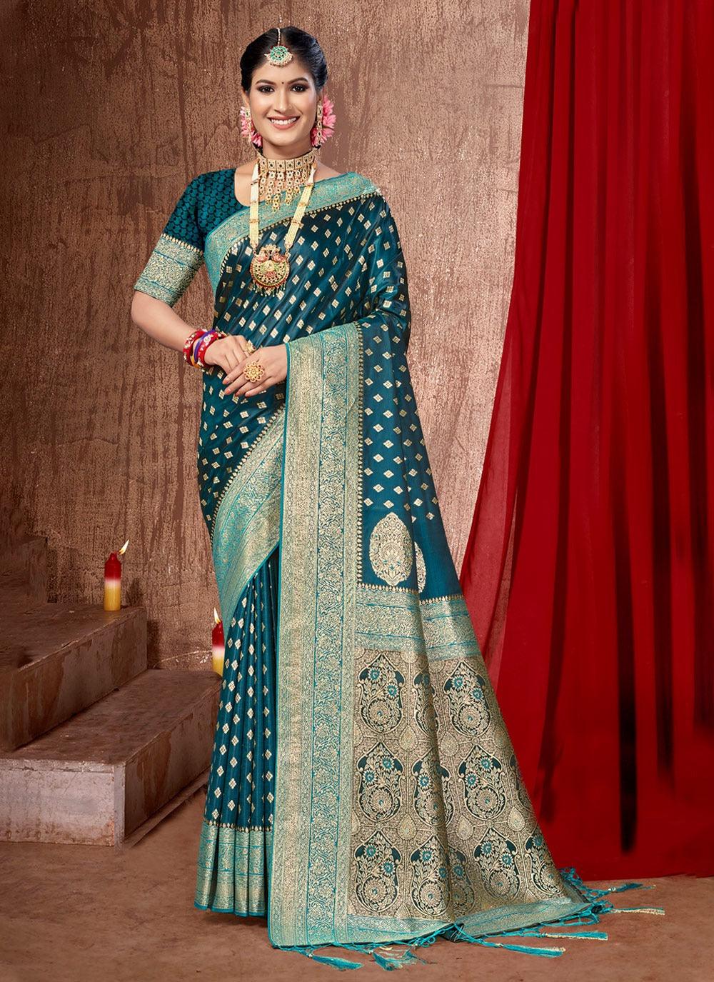 Luxurious Banarasi Silk Saree: Timeless Opulence SR 2-0412 - D2i World