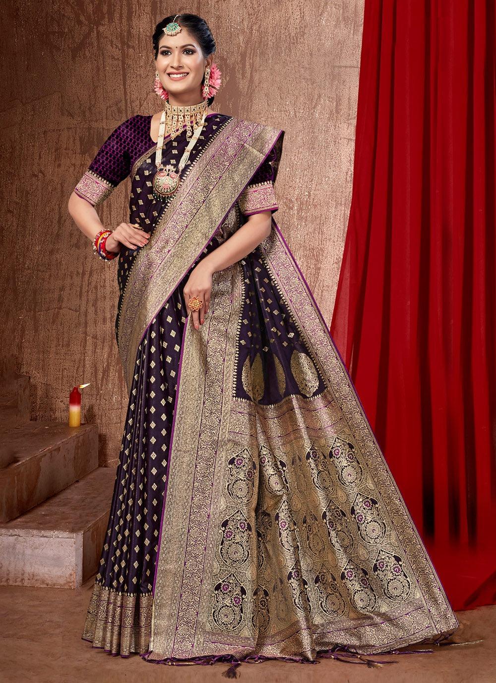 Luxurious Banarasi Silk Saree: Timeless Opulence SR 2-0412 - D2i World