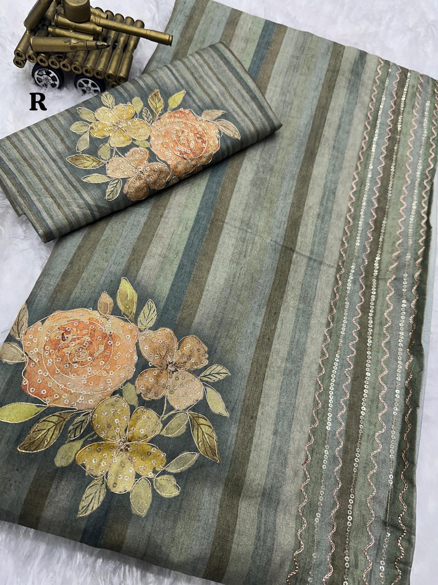 Tusser Cotton Saree - S1/SR/1/242308