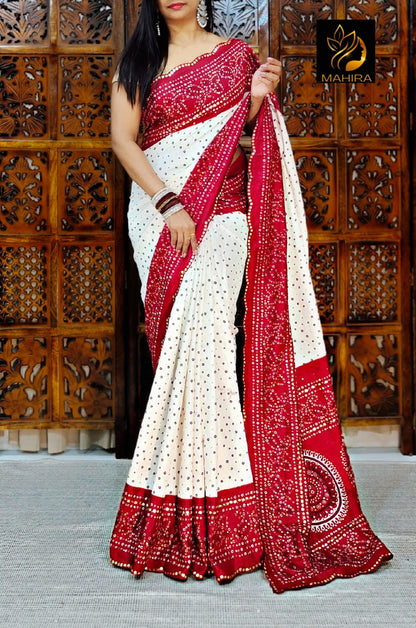 Chiffon Bandhini Saree - S1/SR/1/241508