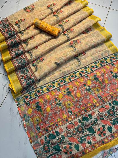 Kashmiri Soft Linen Silk Saree S1/SR/4/241909