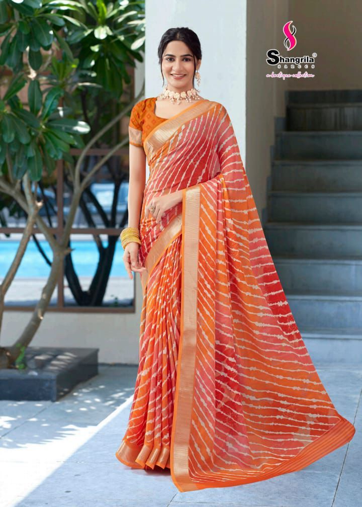 Pure Lehariya Georgette Saree S1/SR/5/240109