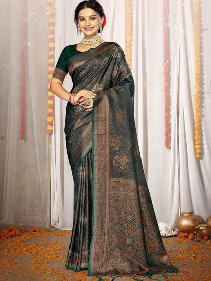 Aradhya Satin Silk Saree By BUNAWAT H2/SR/1/242008