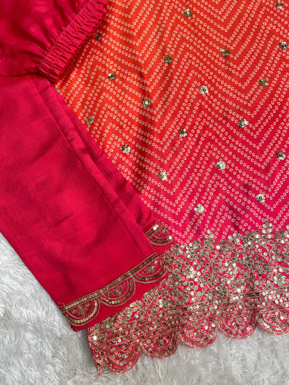 Chinnon Silk Embroidered Suit  S1/GR/1/241209