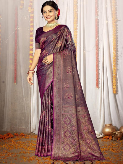 Aradhya Satin Silk Saree By BUNAWAT H2/SR/1/242008