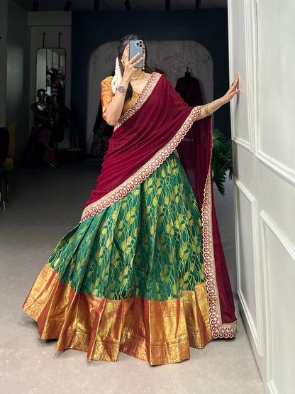 Jacquard Silk Lehenga Choli by AAWIYA  H2/LN/2/241308