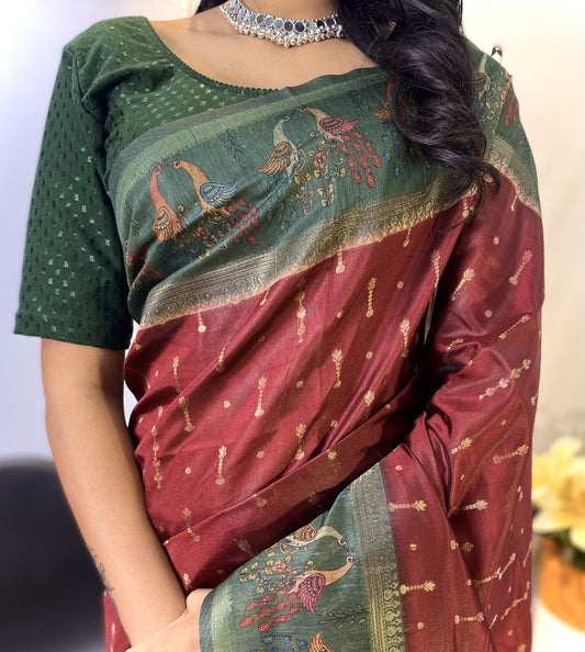 Soft Chanderi Silk Saree - S1/SR/1/241809