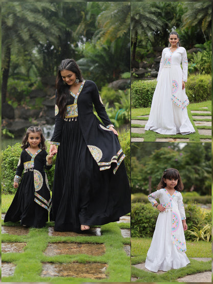 Mom-Daughter Navratri Gown Combo S1/GN/1/240909