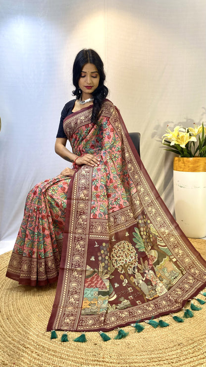 Soft Cotton Chanderi Saree - S1/SR/3/242108