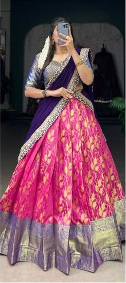 Jacquard Silk Lehenga Choli by AAWIYA  H2/LN/2/241308