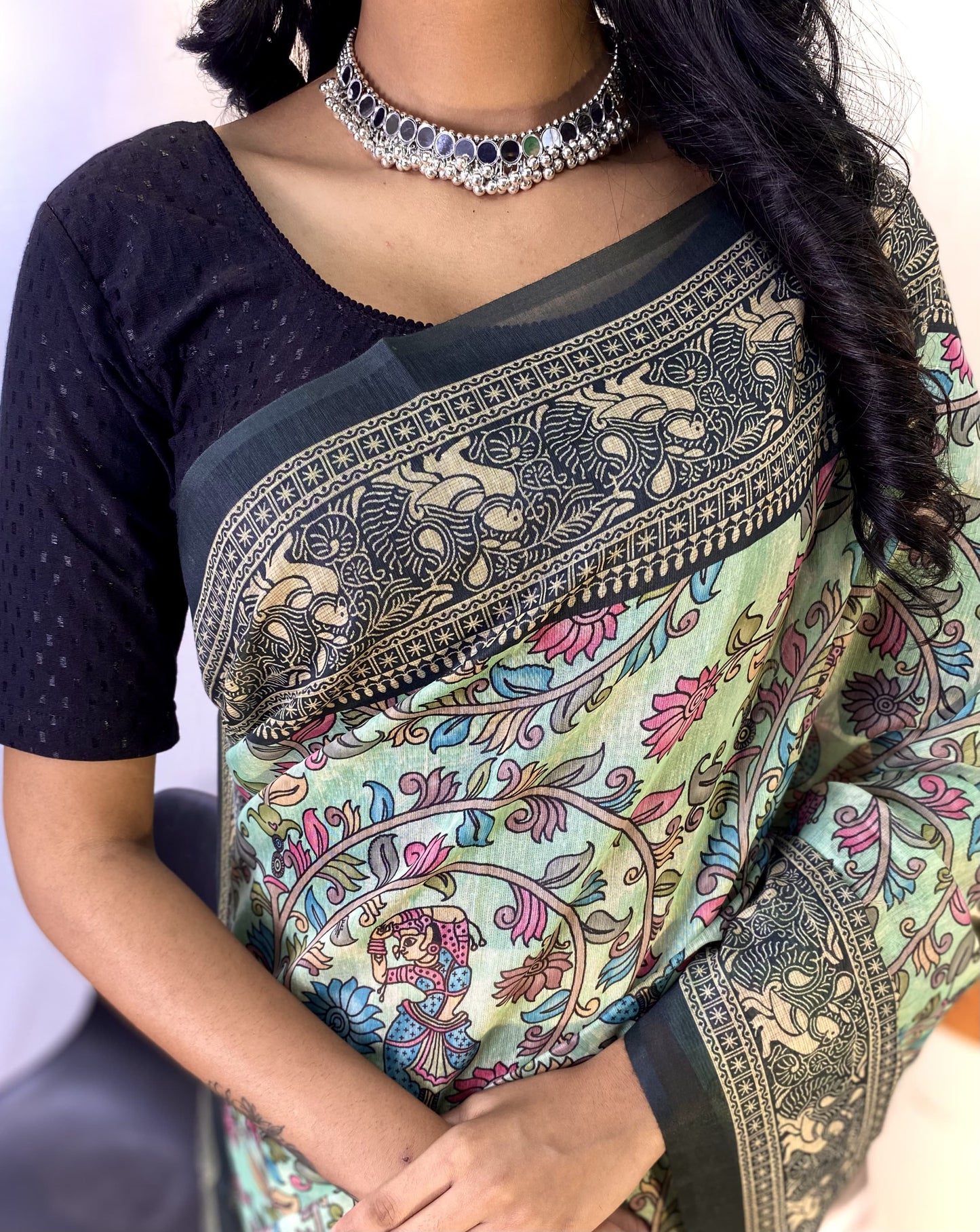 Soft Cotton Chanderi Saree - S1/SR/3/242108