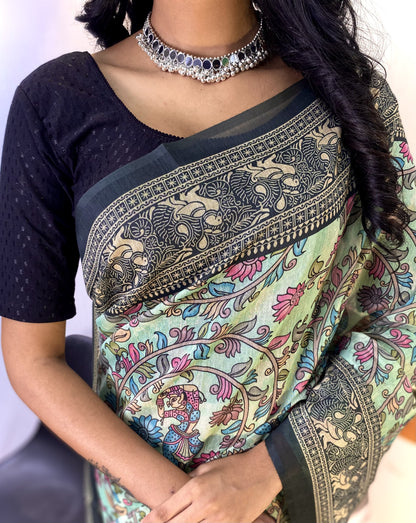 Soft Cotton Chanderi Saree - S1/SR/3/242108