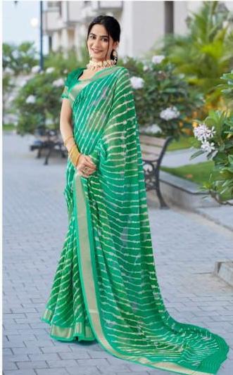 Pure Lehariya Georgette Saree S1/SR/5/240109