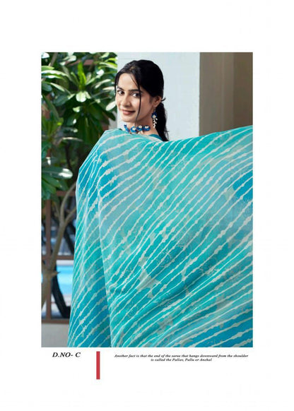 Pure Lehariya Georgette Saree S1/SR/5/240109