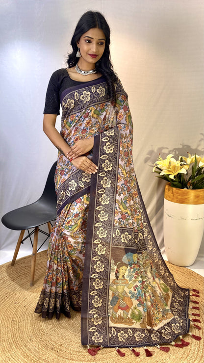 Soft Cotton Chanderi Saree - S1/SR/3/242108