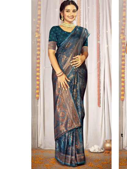 Aradhya Satin Silk Saree By BUNAWAT H2/SR/1/242008