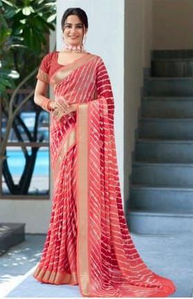 Pure Lehariya Georgette Saree S1/SR/5/240109