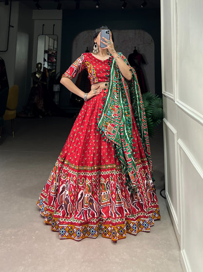 Patola Print Dola Silk Lehenga Choli S1/LN/1/240609