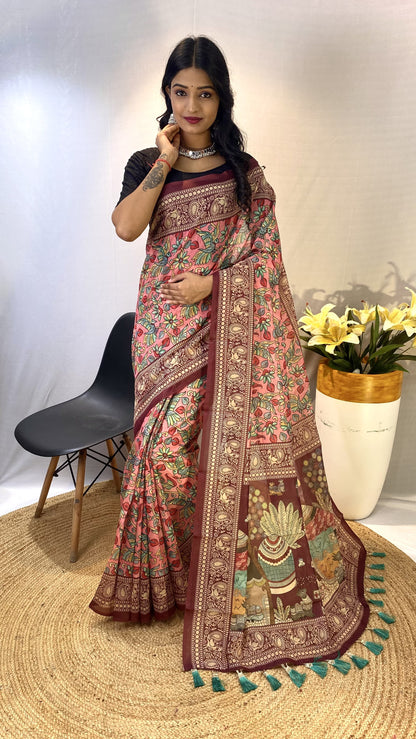 Soft Cotton Chanderi Saree - S1/SR/3/242108