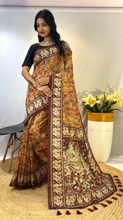 Soft Cotton Chanderi Saree - S1/SR/3/242108