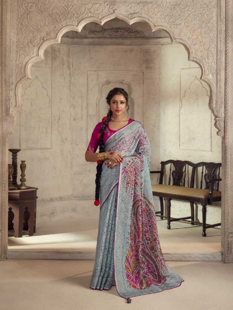 Meera Premium Brasso Organza Saree H2/SR/2/241509