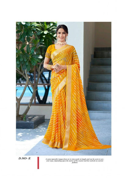 Pure Lehariya Georgette Saree S1/SR/5/240109