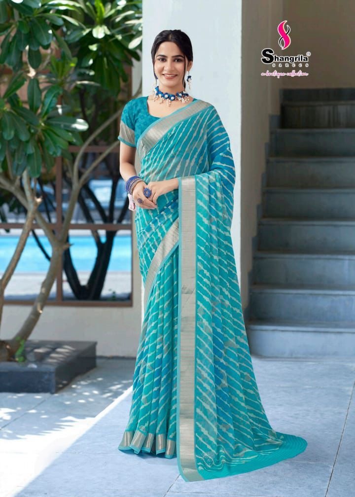 Pure Lehariya Georgette Saree S1/SR/5/240109