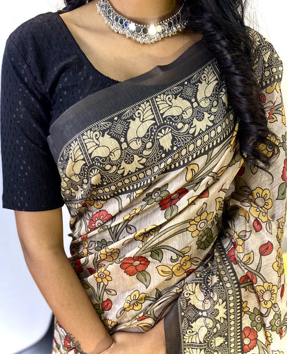 Soft Cotton Chanderi Saree - S1/SR/3/242108