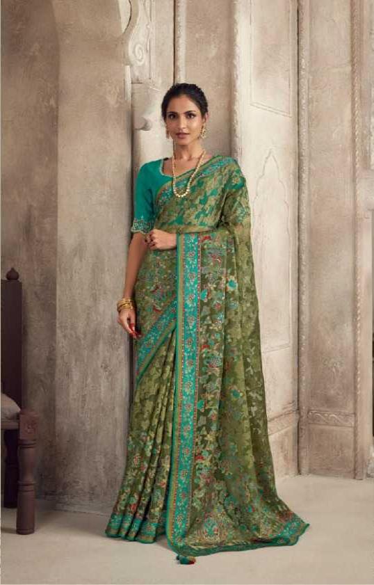 Meera Premium Brasso Organza Saree H2/SR/2/241509